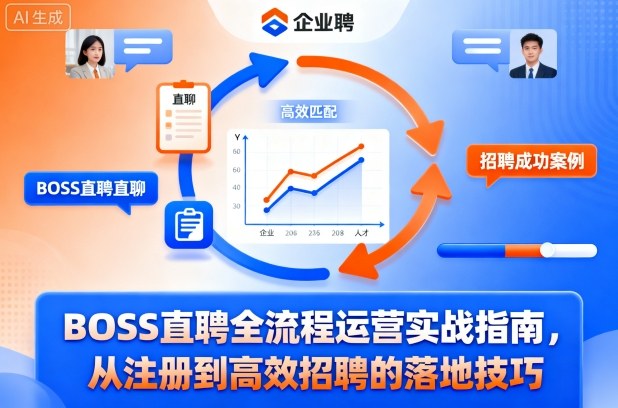 BOSS直聘全流程运营实战指南，从注册到高效招聘的落地技巧-摇钱述